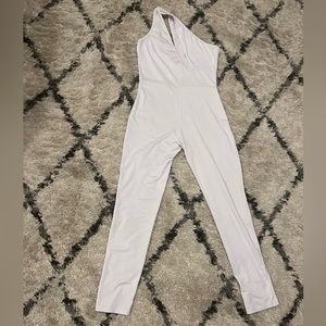 White one shoulder romper